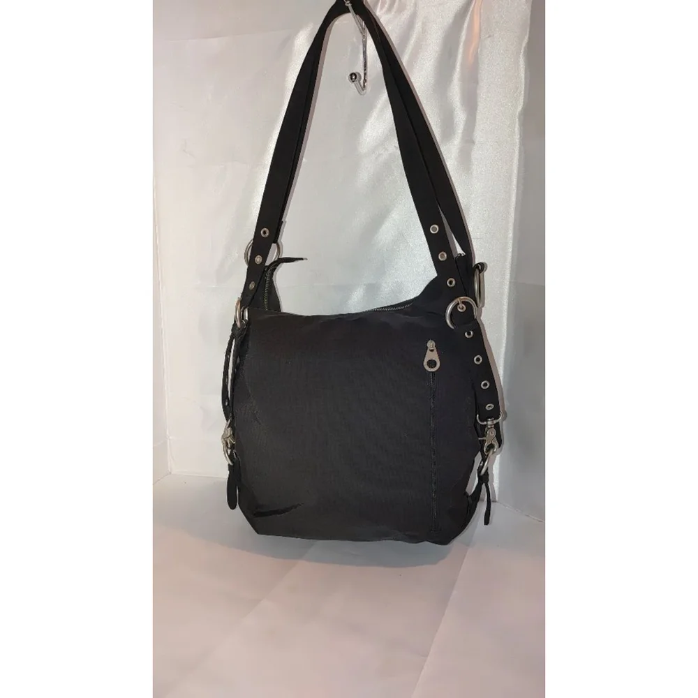 Baggallini Brussels Black Nylon 3-Way Convertible Bag